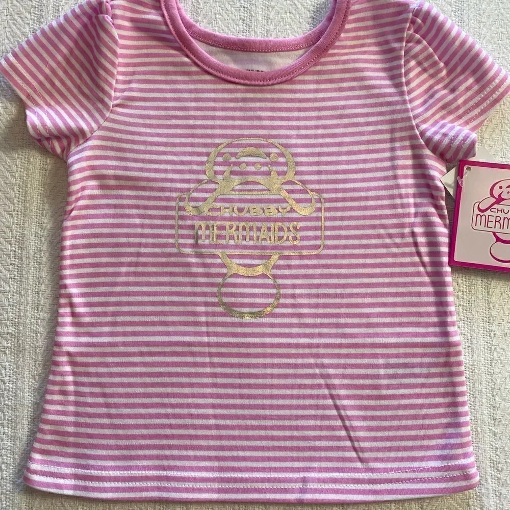 CHUBBY MERMAID Baby 24M “Save the Manatees” Cute Tops